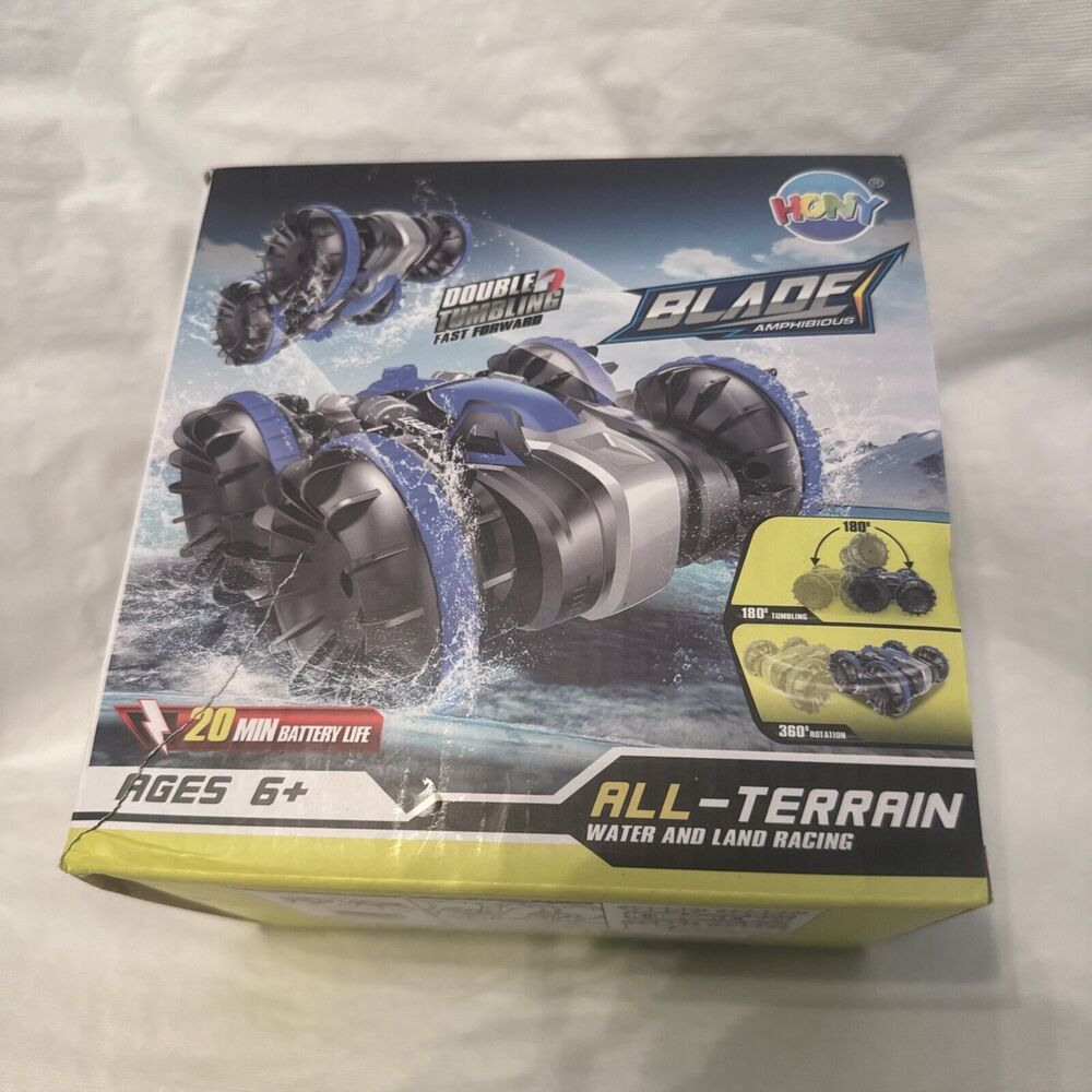 Amphibious Reversible All Terrain Remote Control Stunt Remote Waterproof Car Toy